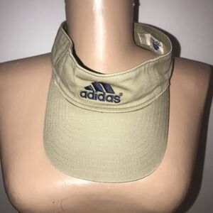 Adidas Men's Visor Hat Golf Tennis Cap Adjustable Strap Logo Tan One Size